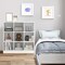 Kids 9 Cube Storage Organizer Toy Bookcase with Shelves White